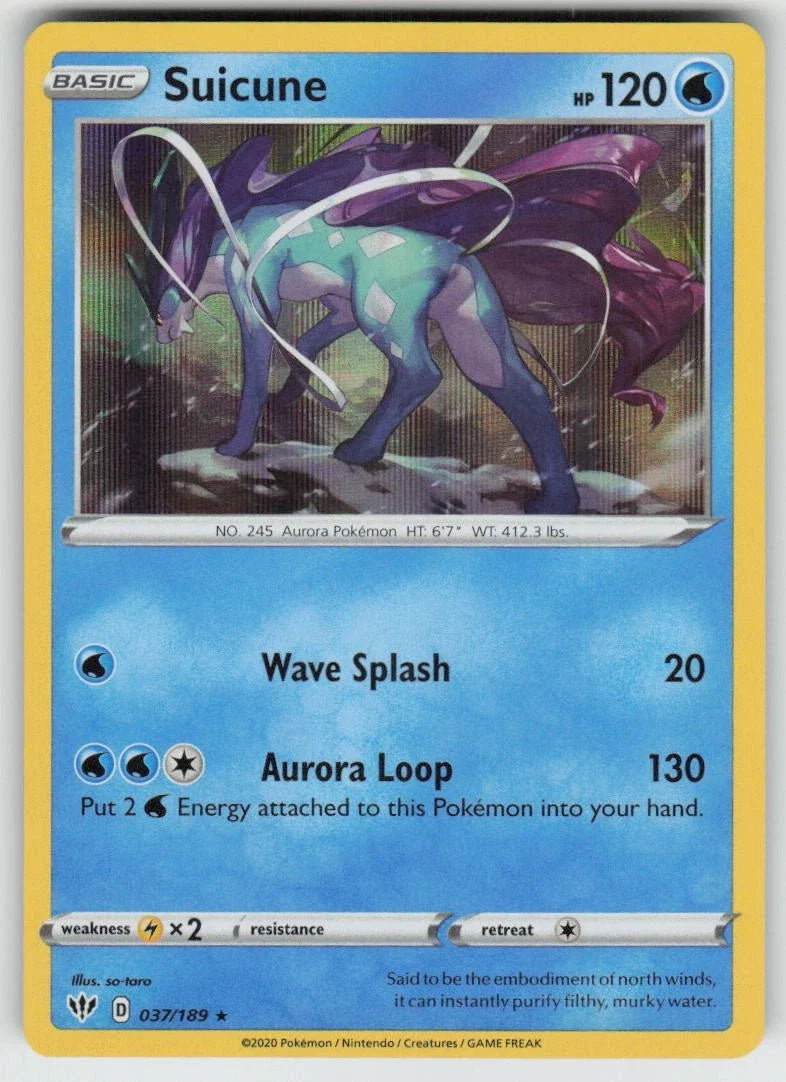 Suicune 037/189 · Holofoil (Darkness Ablaze)