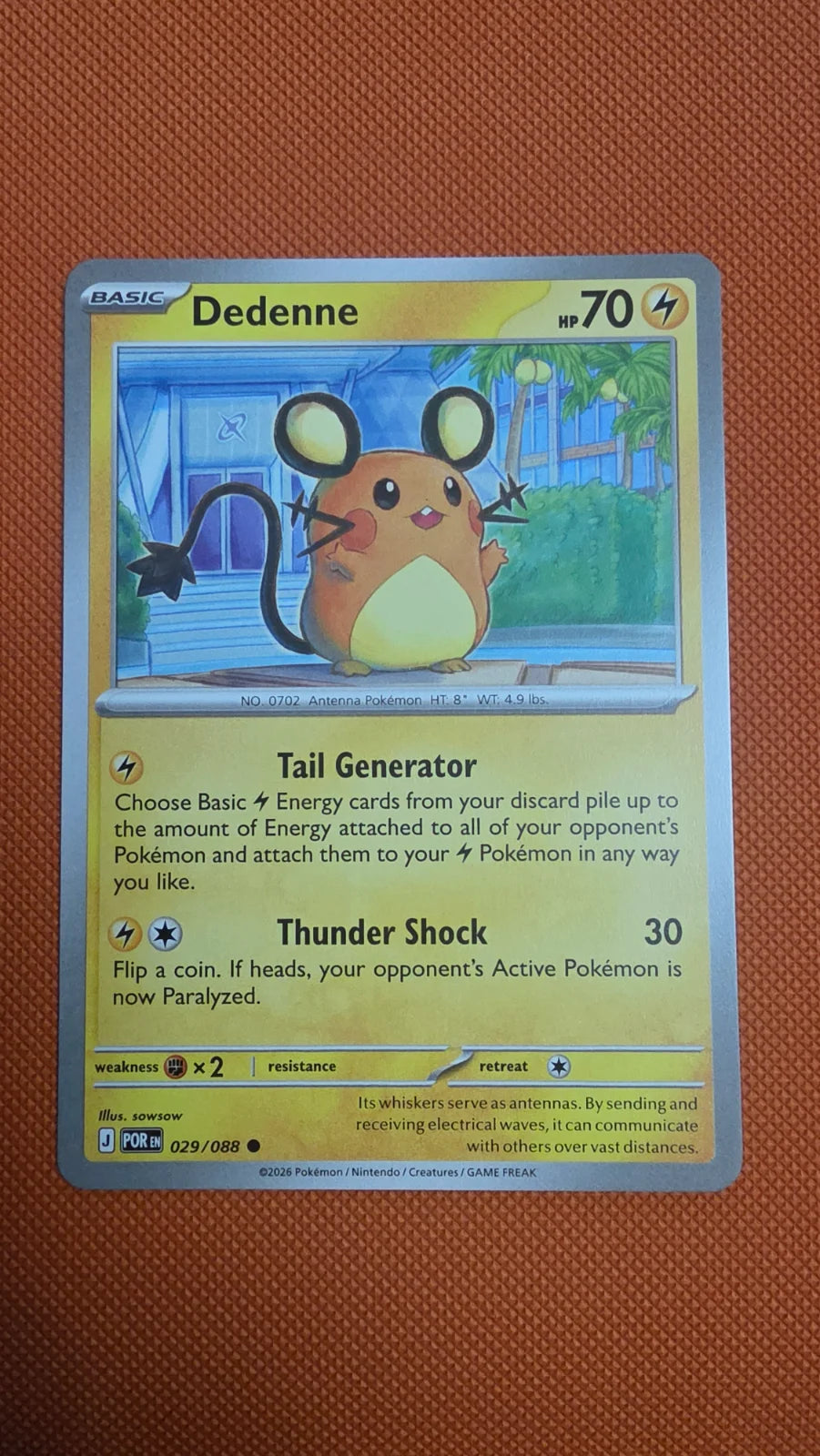 Dedenne 029/088 · Normal (Perfect Order)