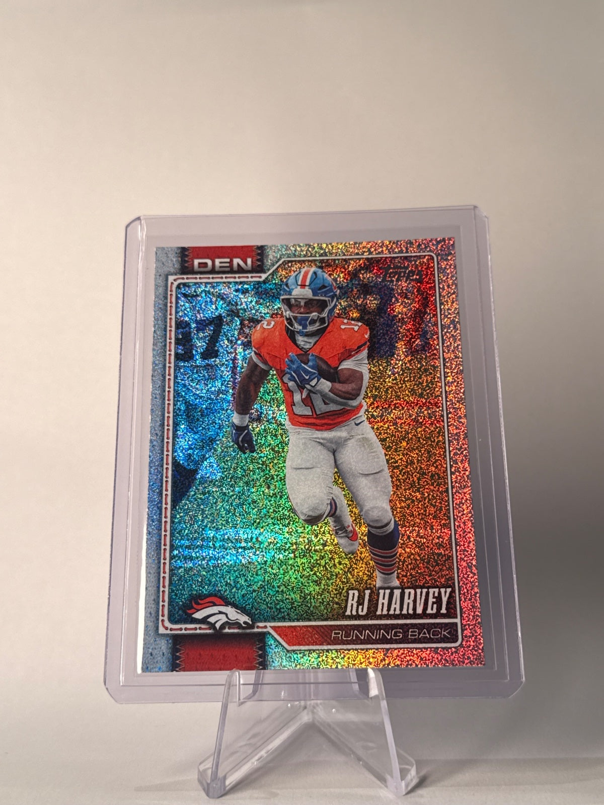 2026 Topps Flagship RJ Harvey Sandglitter #59 Denver Broncos