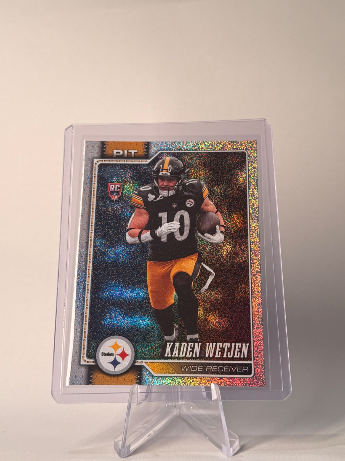 2026 Topps Kaden Wetjen RC Sandglitter Foil #370 Pittsburgh Steelers