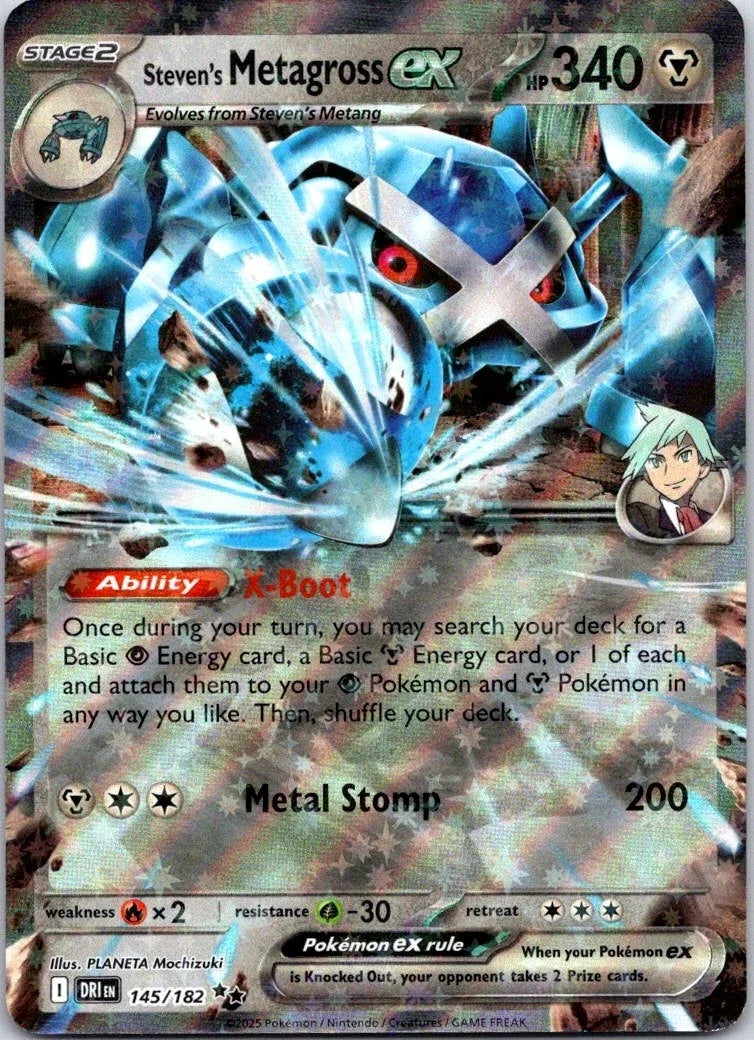 Steven's Metagross ex 145/182 (Destined Rivals)