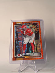 2026 Topps Mansoor Delane RC Orange Sandglitter /25 #348 Chiefs 25/25 Bookend SSP