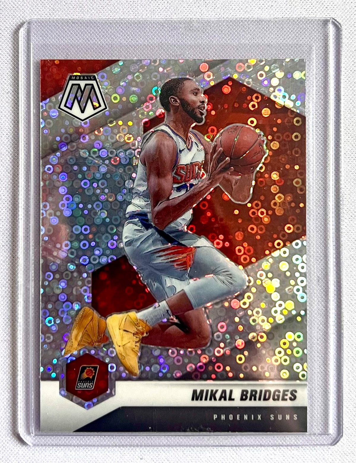 Mikel Bridges 2020-21 Panini Mosaic Fast Break Disco Prizm #174