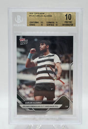 Carlos Alcaraz, #TCA1, 2025, Topps Now,  BGS Pristine 10
