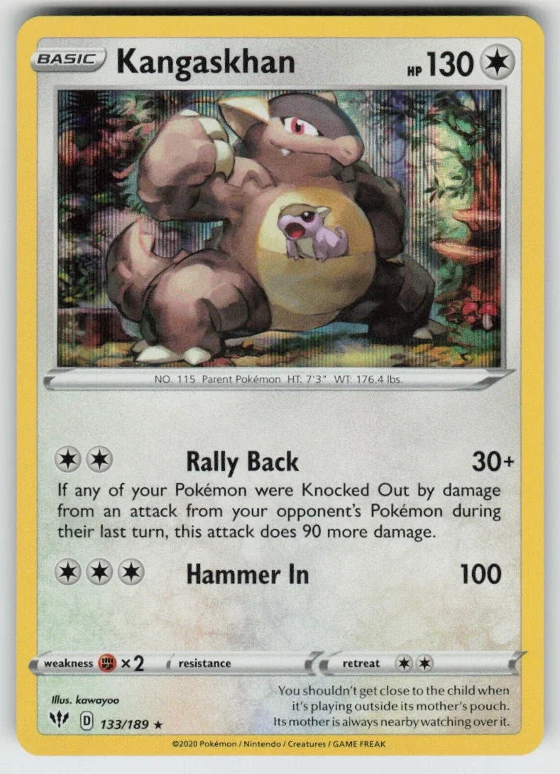 Kangaskhan 133/189 · Holofoil (Darkness Ablaze)