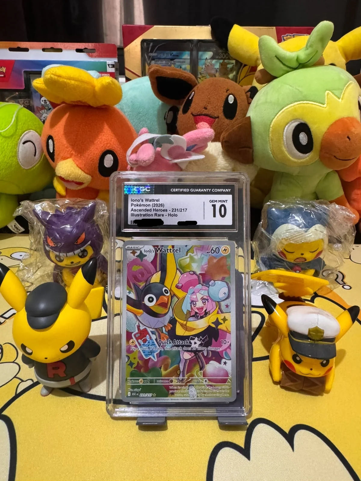 Iono's Wattrel 231/217 (Ascended Heroes) — CGC 10