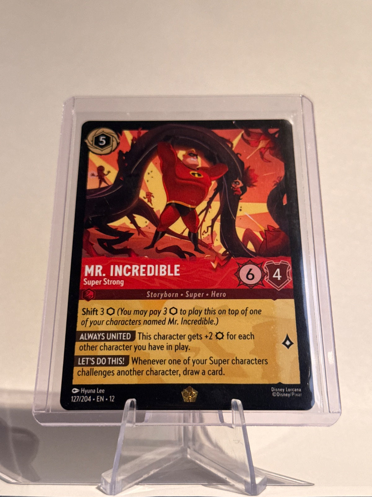 Disney Lorcana Mr. Incredible – Super Strong #127/204 Legendary Cold Foil – Wilds Unknown