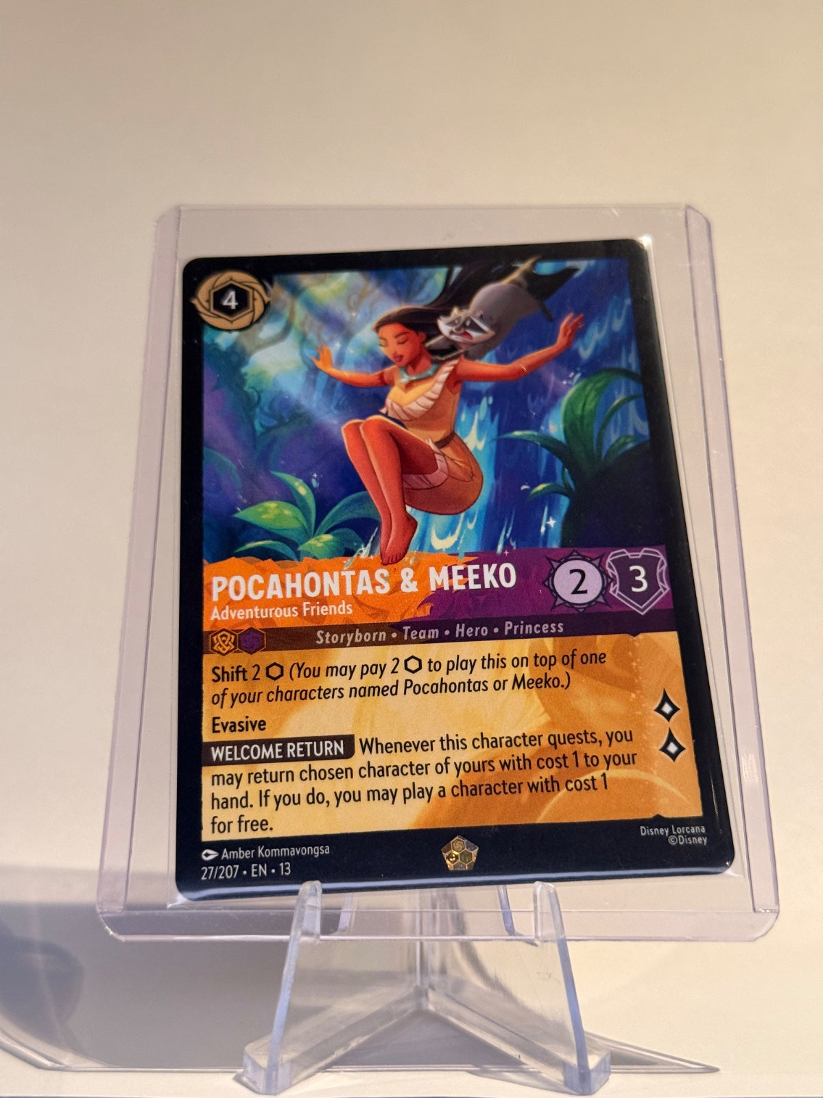 Disney Lorcana Pocahontas & Meeko – Adventurous Friends #27/207 Legendary – Attack of the Vine!