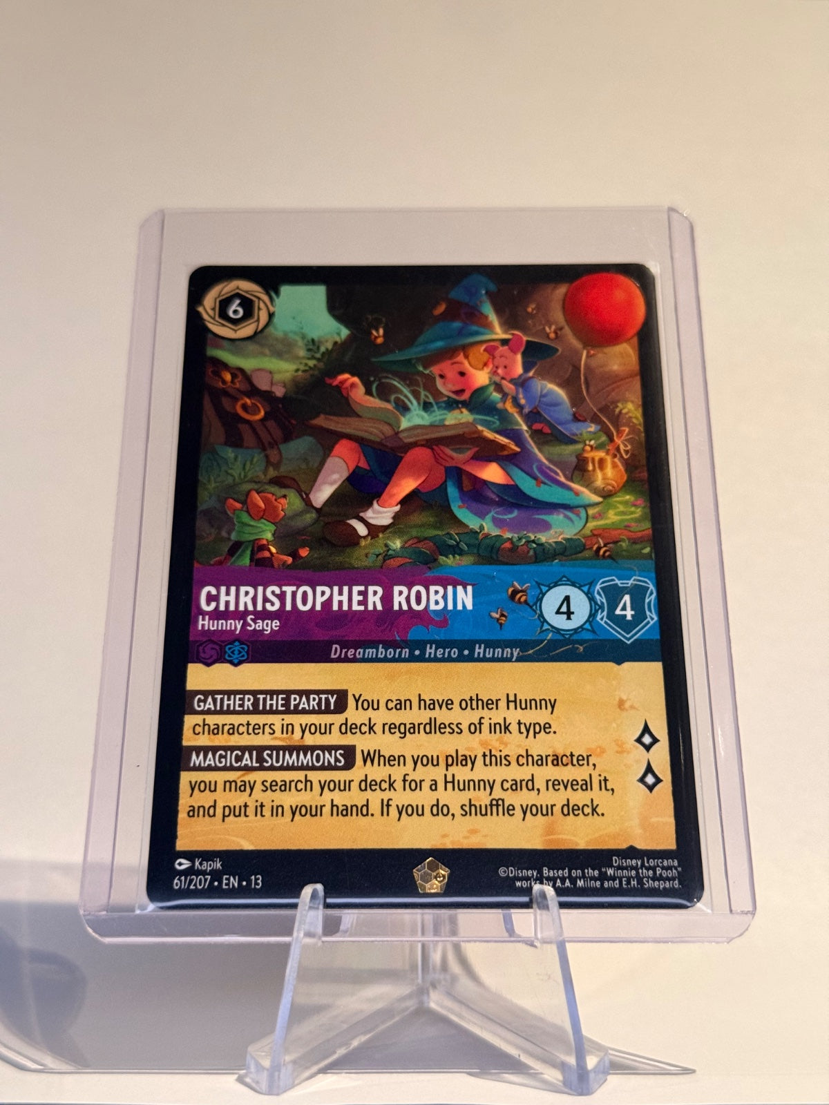 Disney Lorcana Christopher Robin – Hunny Sage #61/207 Legendary – Attack of the Vine!
