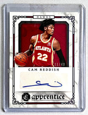 2020 Chronicles Excalibur Apprentice Signatures Blue /49 Cam Reddish Auto