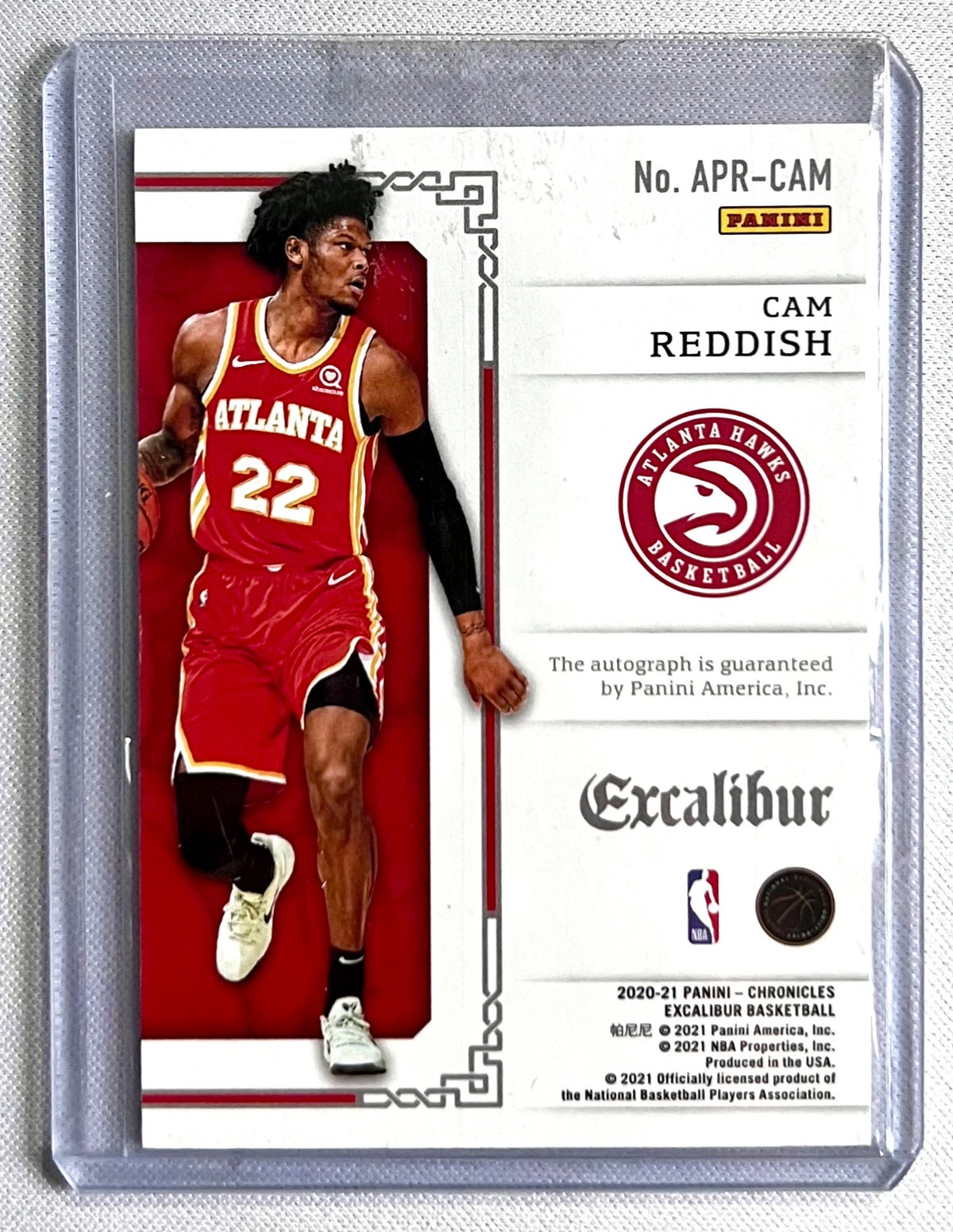 2020 Chronicles Excalibur Apprentice Signatures Blue /49 Cam Reddish Auto