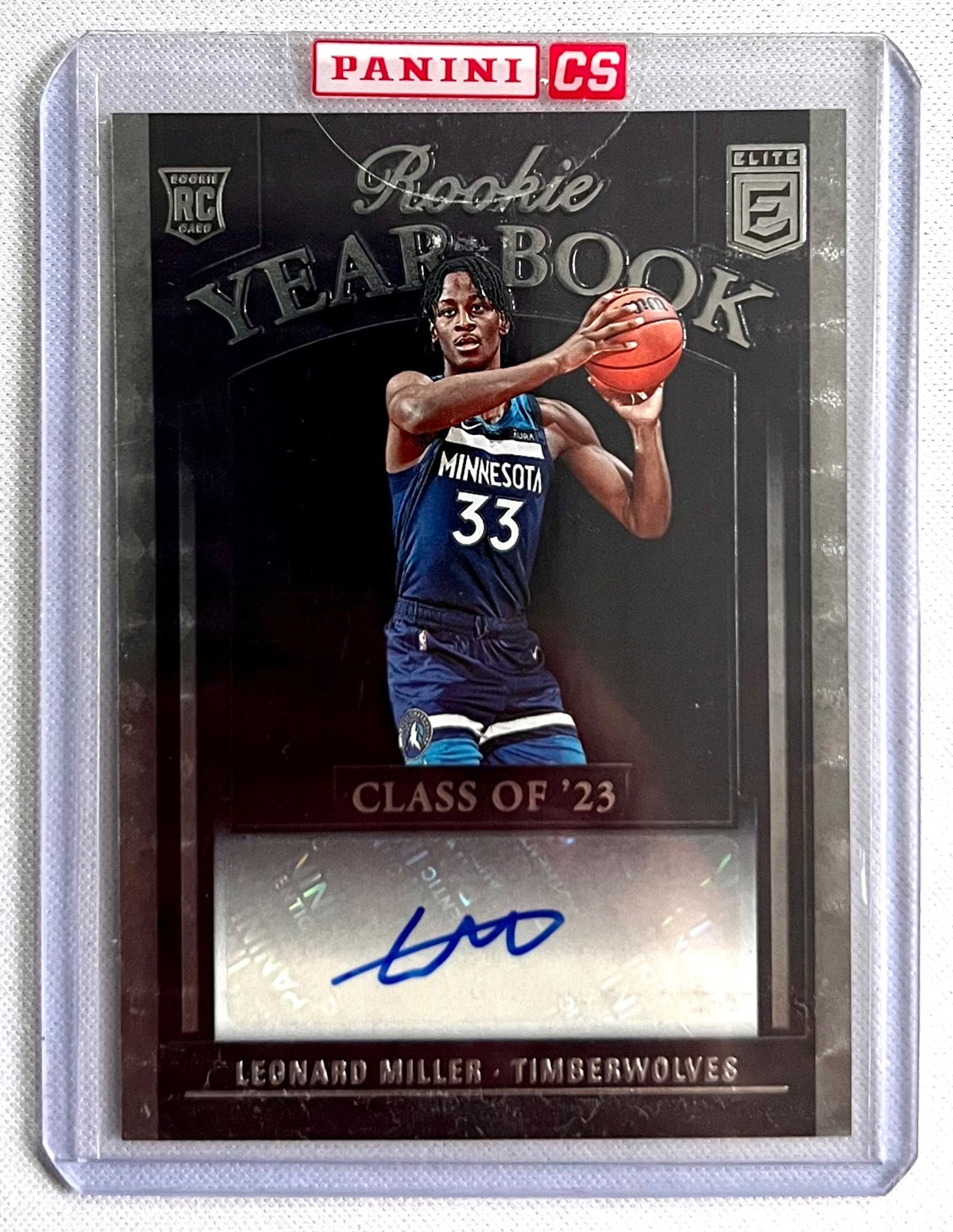 2023-24 Elite - RC Year Book Auto - Leonard Miller - Twolves