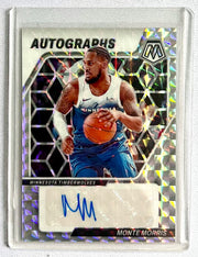 2023-24 Panini Mosaic Monte Morris Auto Mosaic Prizm #AM-MOS Timberwolves