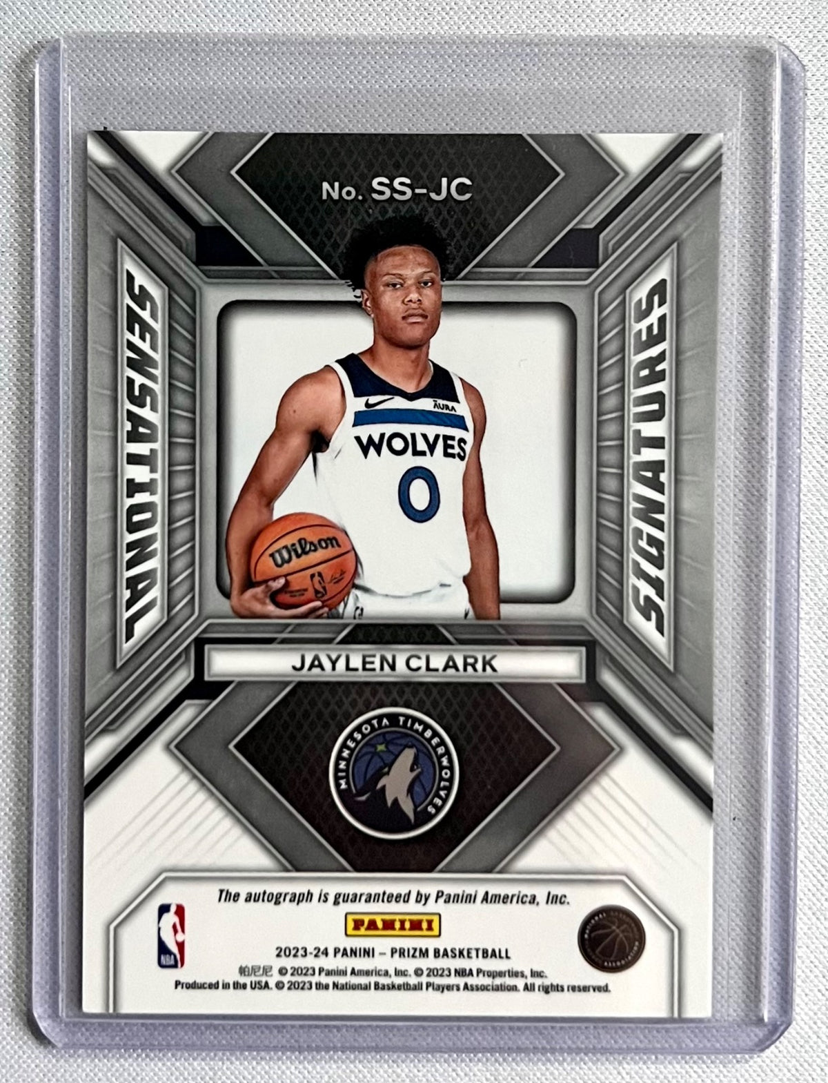 2023-24 Panini Prizm #SS-JC Jaylen Clark Sensational Signatures