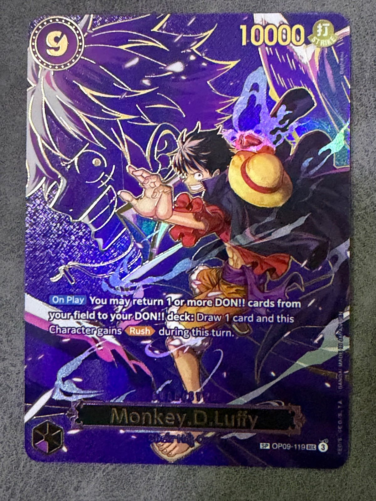 Monkey.D.Luffy - OP09-119 (SP) (Carrying On His Will)