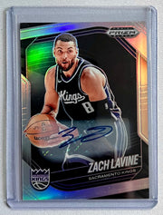 2024-25 Panini Prizm Black Zach Lavine Silver Prizm Auto #53