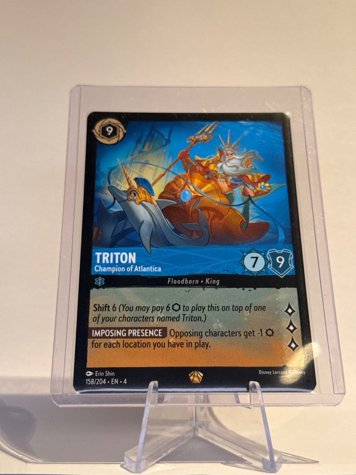 Disney Lorcana Triton – Champion of Atlantica #158/204 Legendary – Ursula’s Return