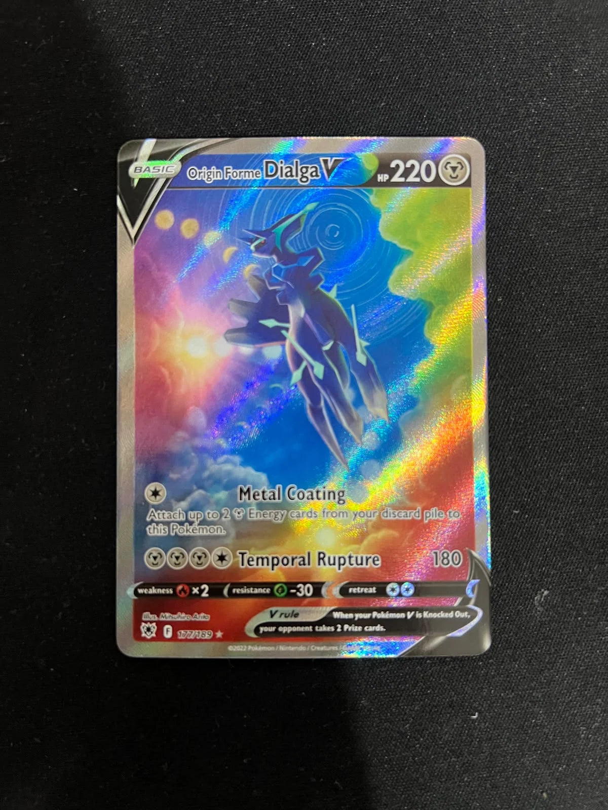Origin Forme Dialga V (Alternate Full Art) 177/189 (Astral Radiance)