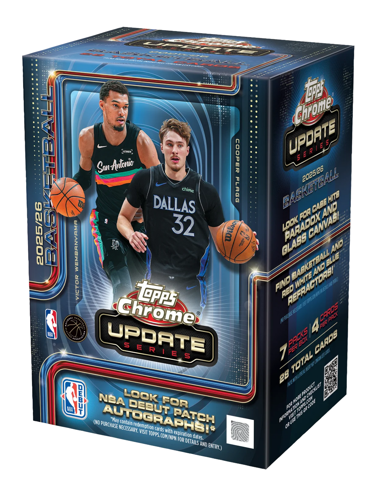 2025-26 Topps Chrome® Updates Basketball - Value Box