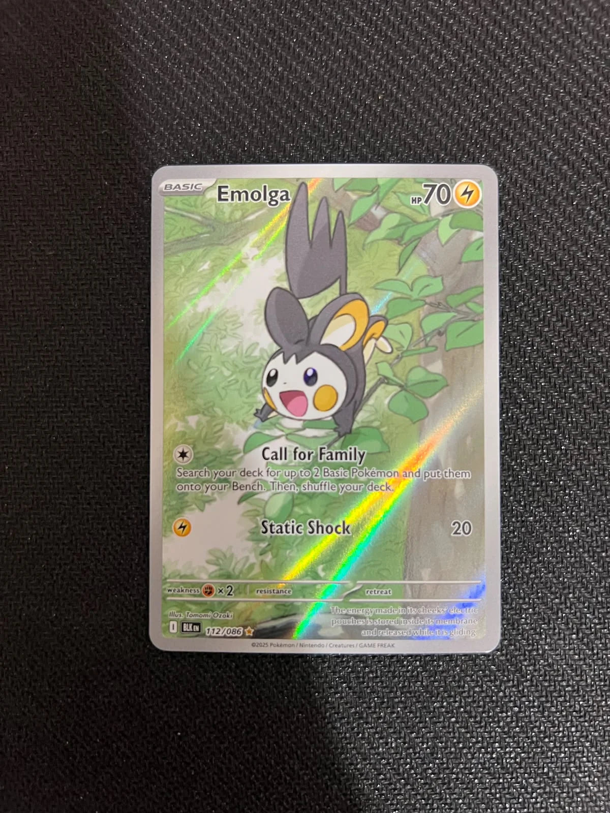 Emolga 112/086 (Black Bolt)