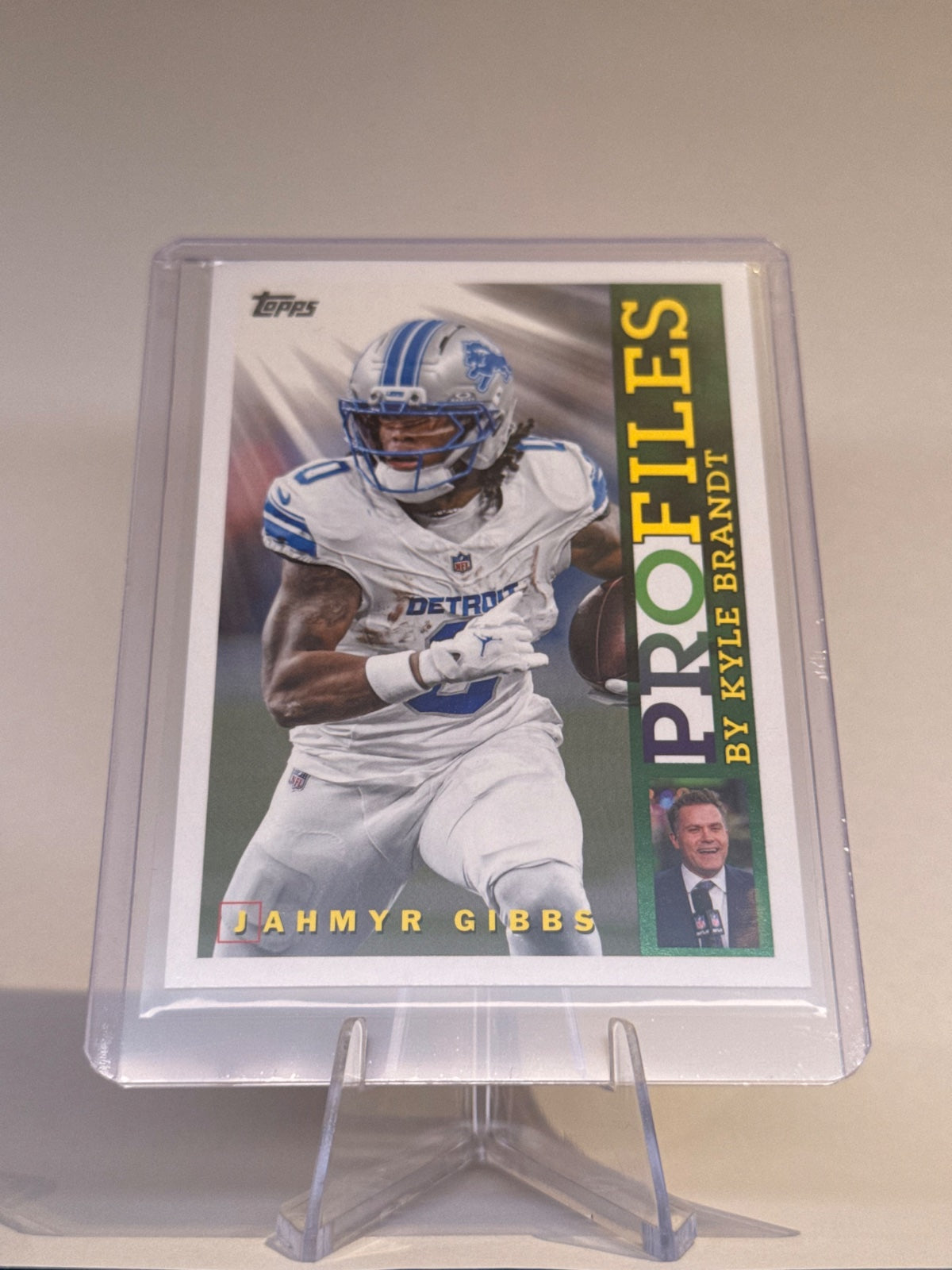 2026 Topps Flagship Football Jahmyr Gibbs #TP-12 Topps Profiles Insert – Detroit Lions