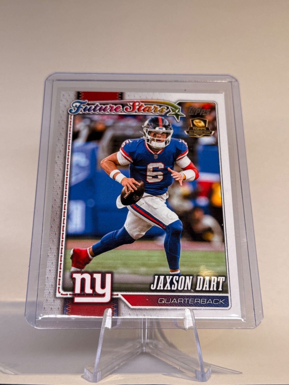 2026 Topps Flagship Football Jaxson Dart #266 Future Stars – New York Giants