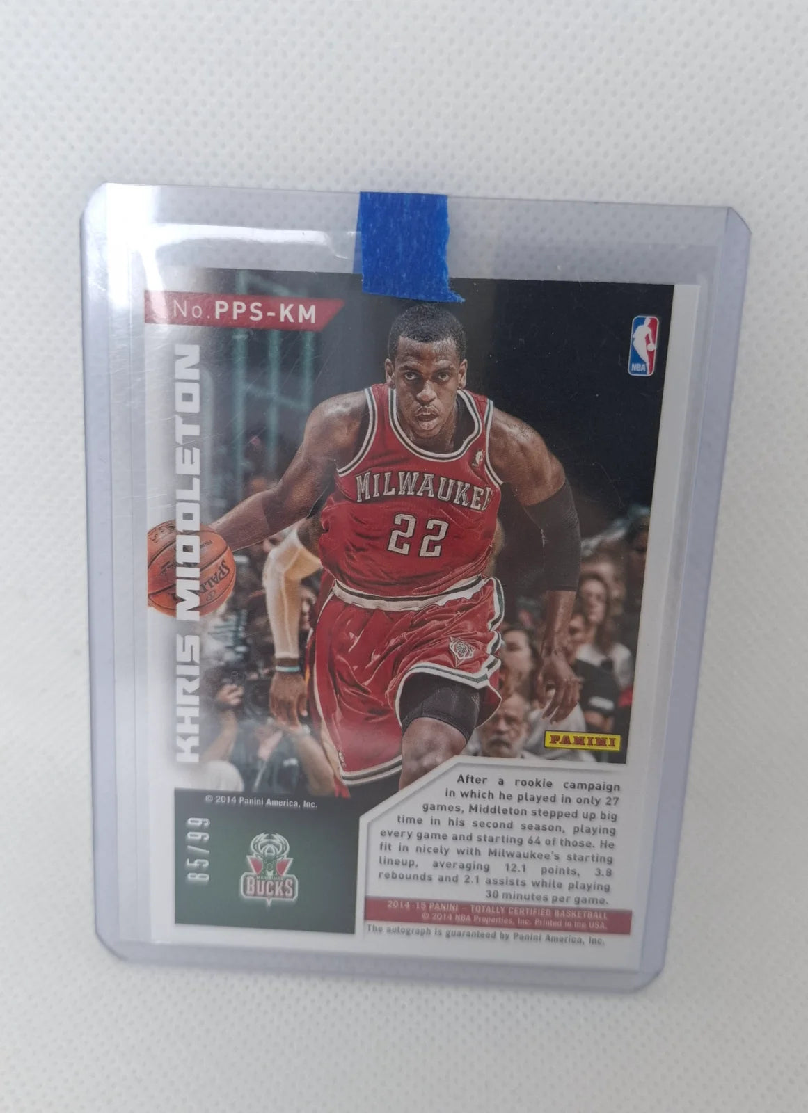 2014-15 Khris Middleton Auto 85/99