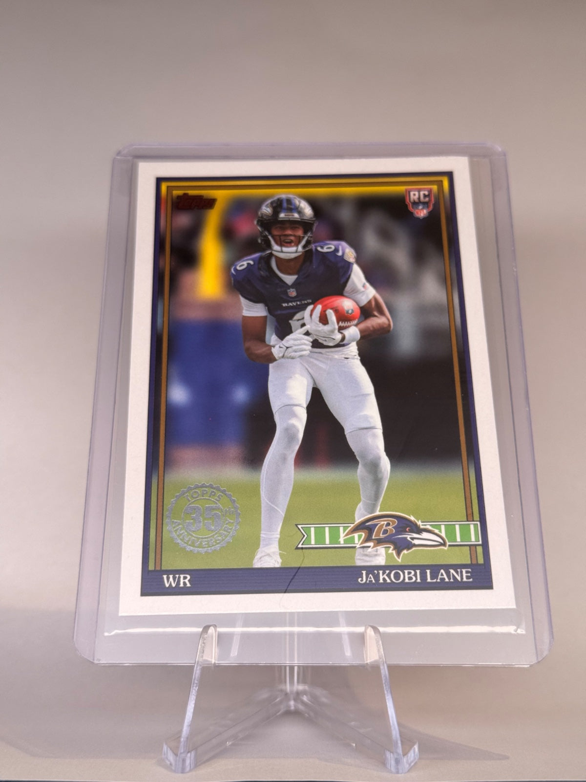 2026 Topps Flagship Ja’Kobi Lane #91TR-31 1991 Topps Football Rookie RC – Ravens