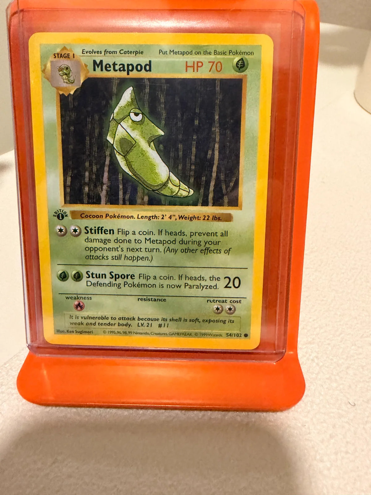 Metapod 54 · 1st Edition (Base Set (1st Edition & Shadowless))