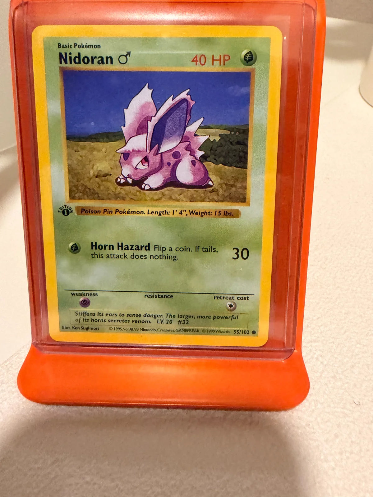 Nidoran M 55 · 1st Edition (Base Set (1st Edition & Shadowless))