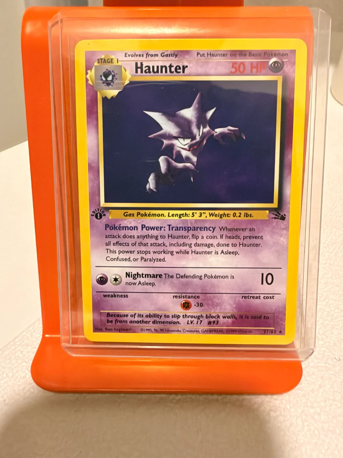 Haunter (21) · 1st Edition (Fossil)