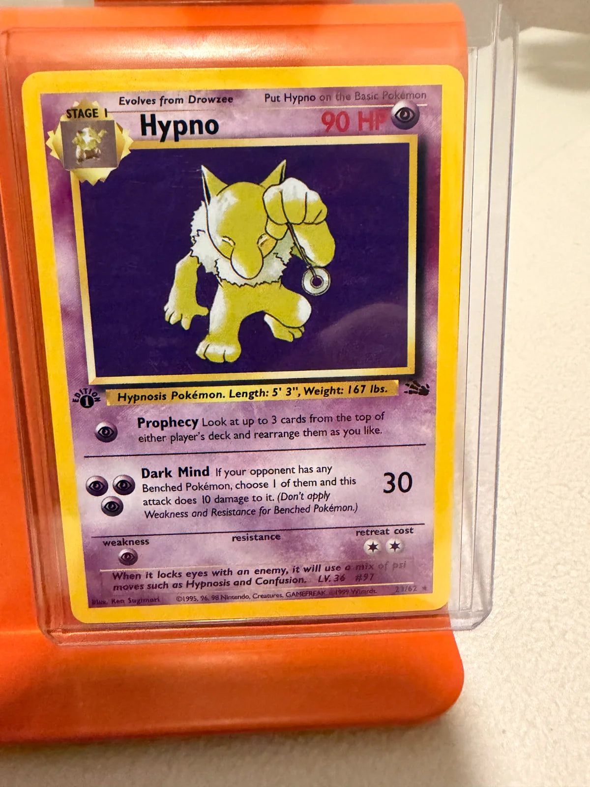 Hypno 8 · 1st Edition Holofoil (Fossil)