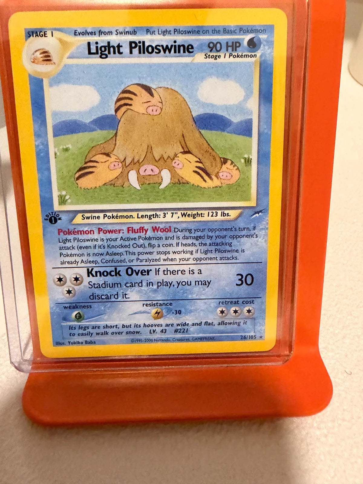 Light Piloswine 26 · 1st Edition (Neo Destiny)