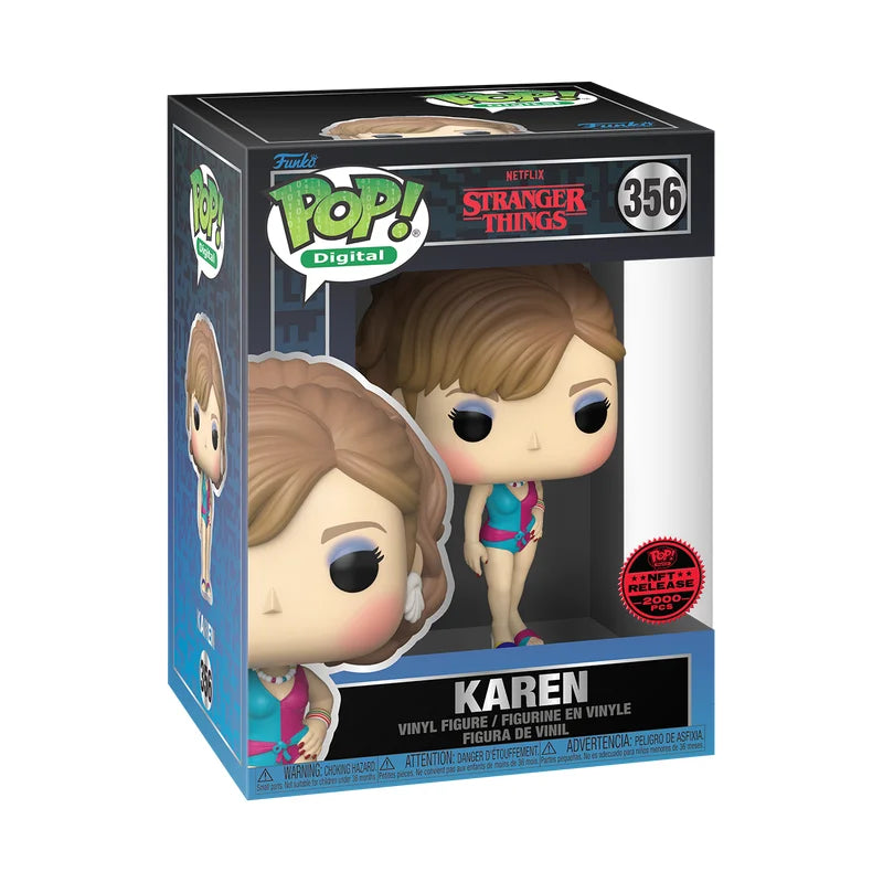 Funko POP! Digital: Stranger Things - Karen LE 2000 Pieces NFT Limited Edition Exclusive