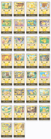 30th Celebration Pikachu Collection 30/30