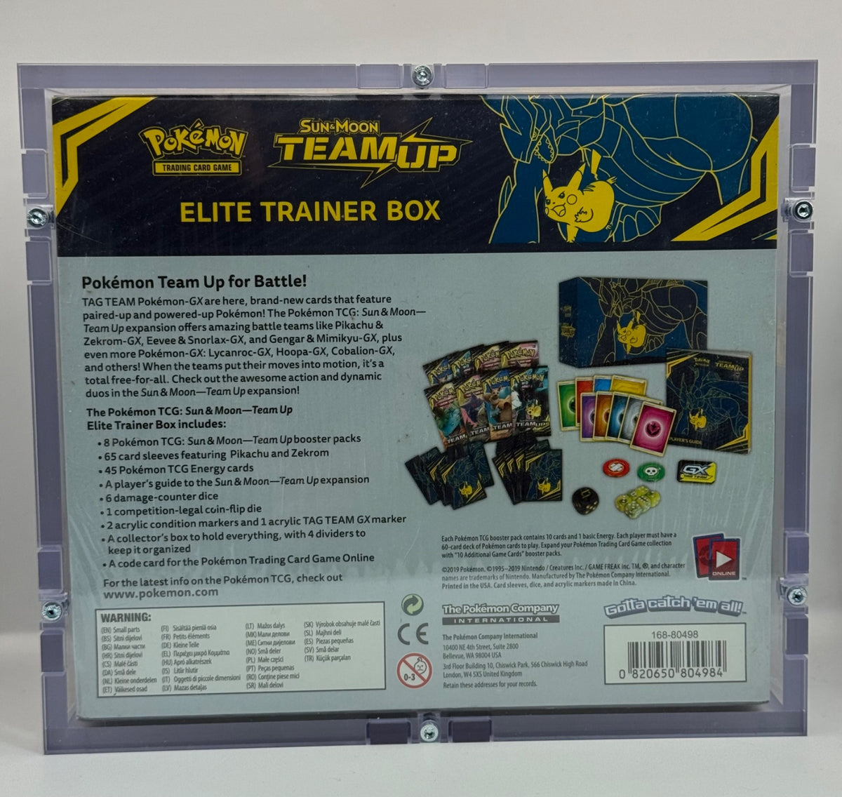 Team Up Elite Trainer Box · Elite Trainer Box (ETB) w/ high quality acrylic