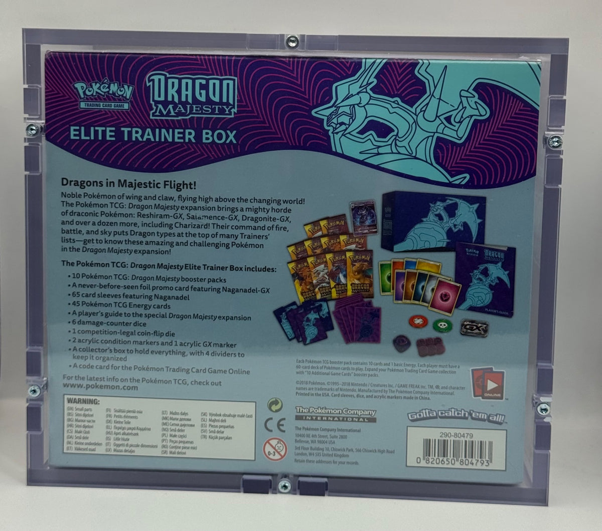 Dragon Majesty Elite Trainer Box · Elite Trainer Box (ETB) w/ high quality acrylic
