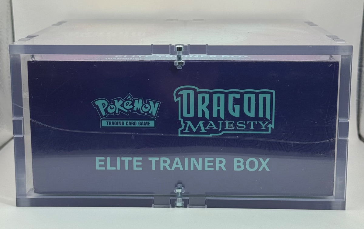 Dragon Majesty Elite Trainer Box · Elite Trainer Box (ETB) w/ high quality acrylic