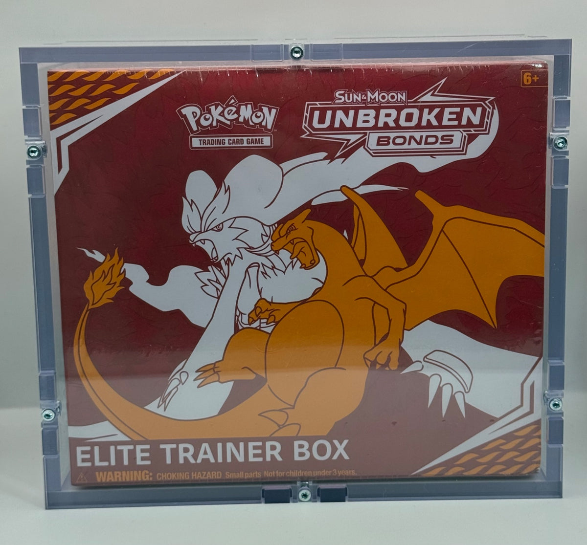 Unbroken Bonds Elite Trainer Box · Elite Trainer Box (ETB) w/ high quality acrylic