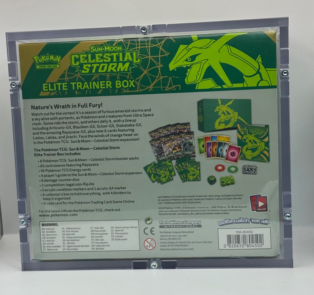 Celestial Storm Elite Trainer Box · Elite Trainer Box (ETB) w/ high quality acrylic
