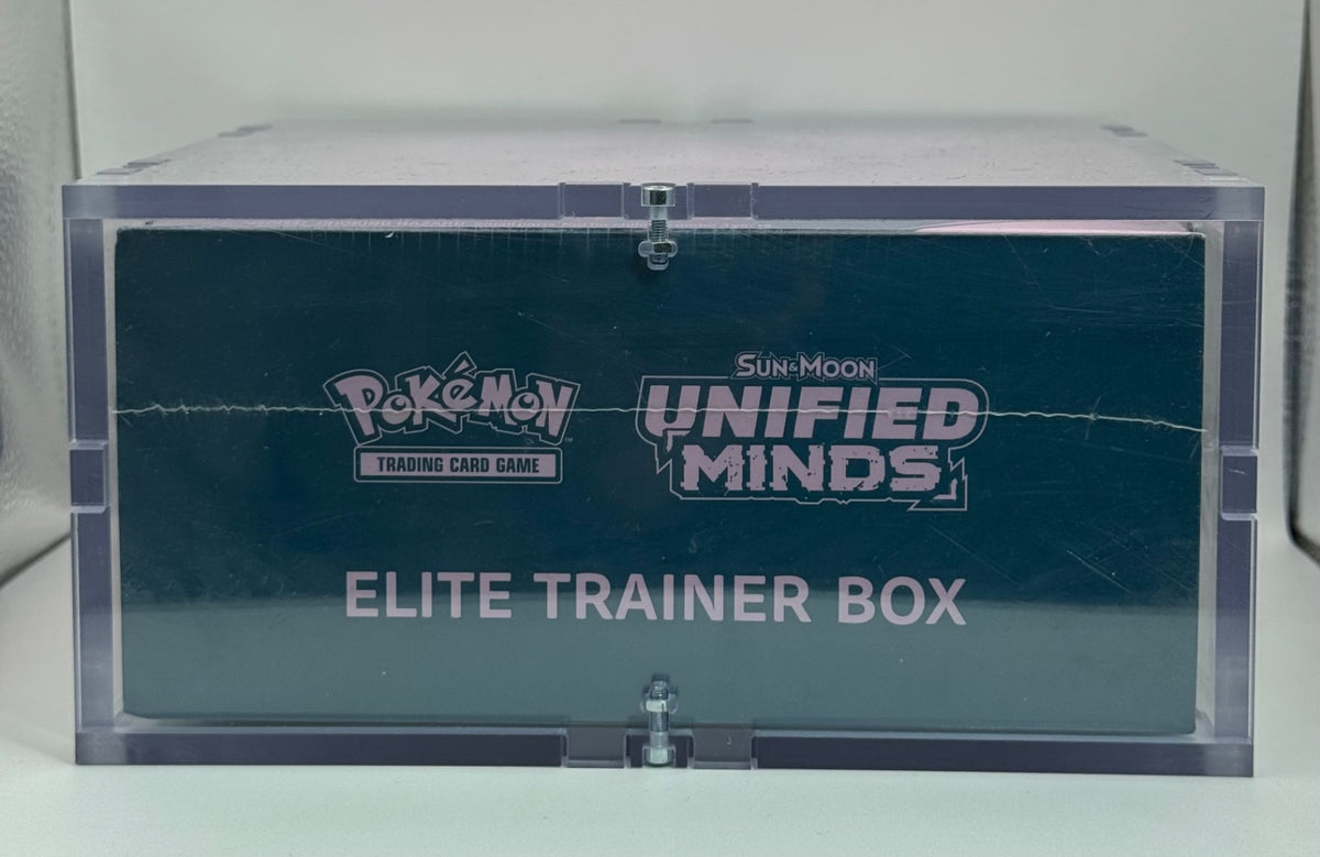 Unified Minds Elite Trainer Box · Elite Trainer Box (ETB) w/ high quality acrylic