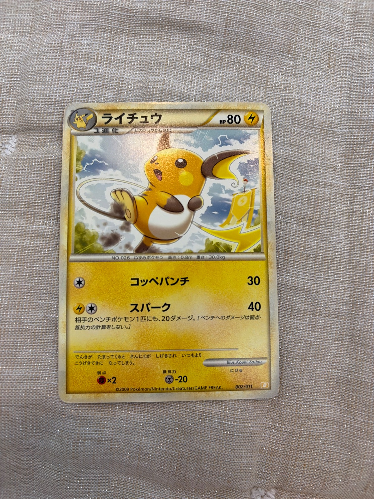 Raichu 002/011 · Normal