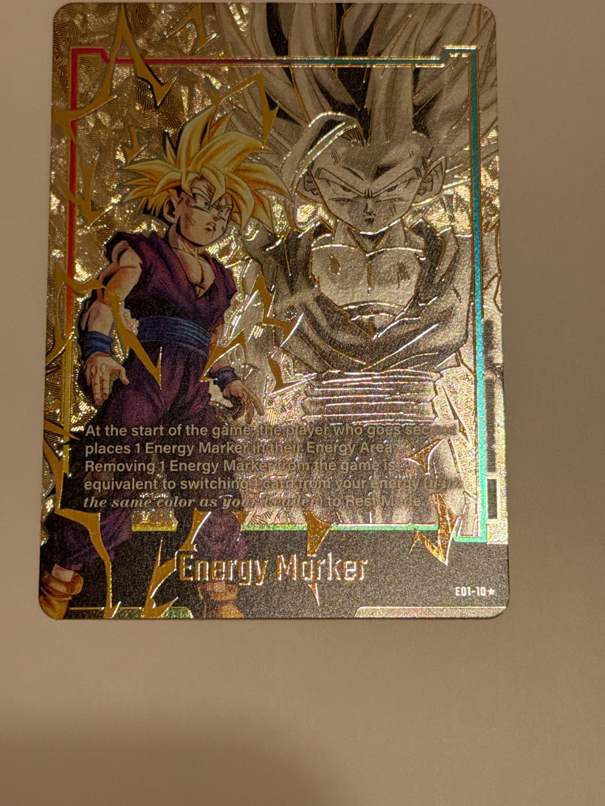 Energy Marker (E01-10) (Gold) (Fusion World Energy Markers)