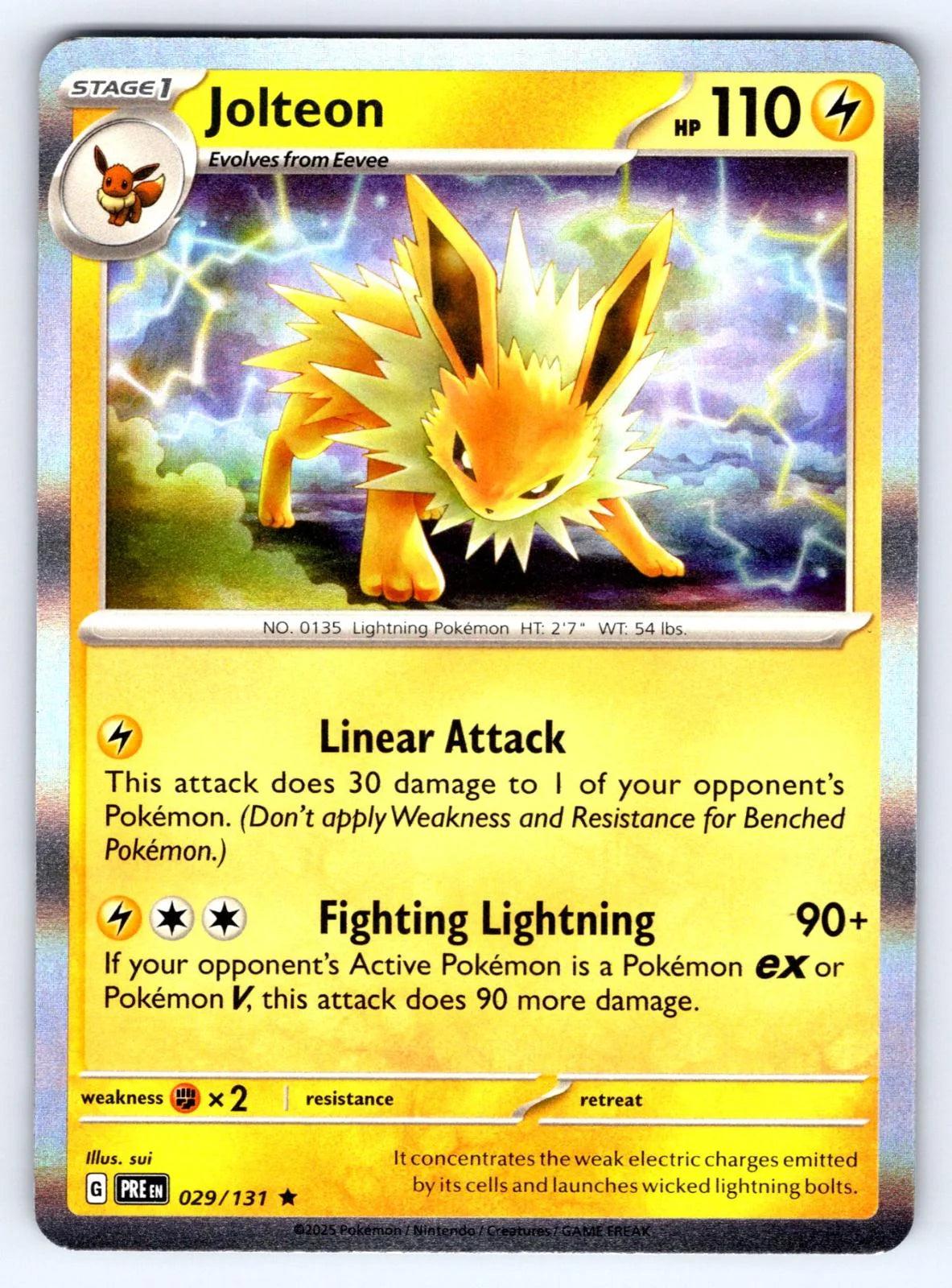 Jolteon 029/131 · Holofoil (Prismatic Evolutions)