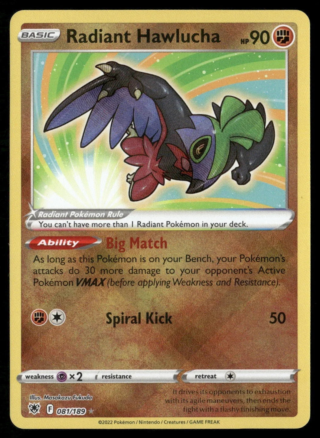 Radiant Hawlucha 081/189 (Astral Radiance)