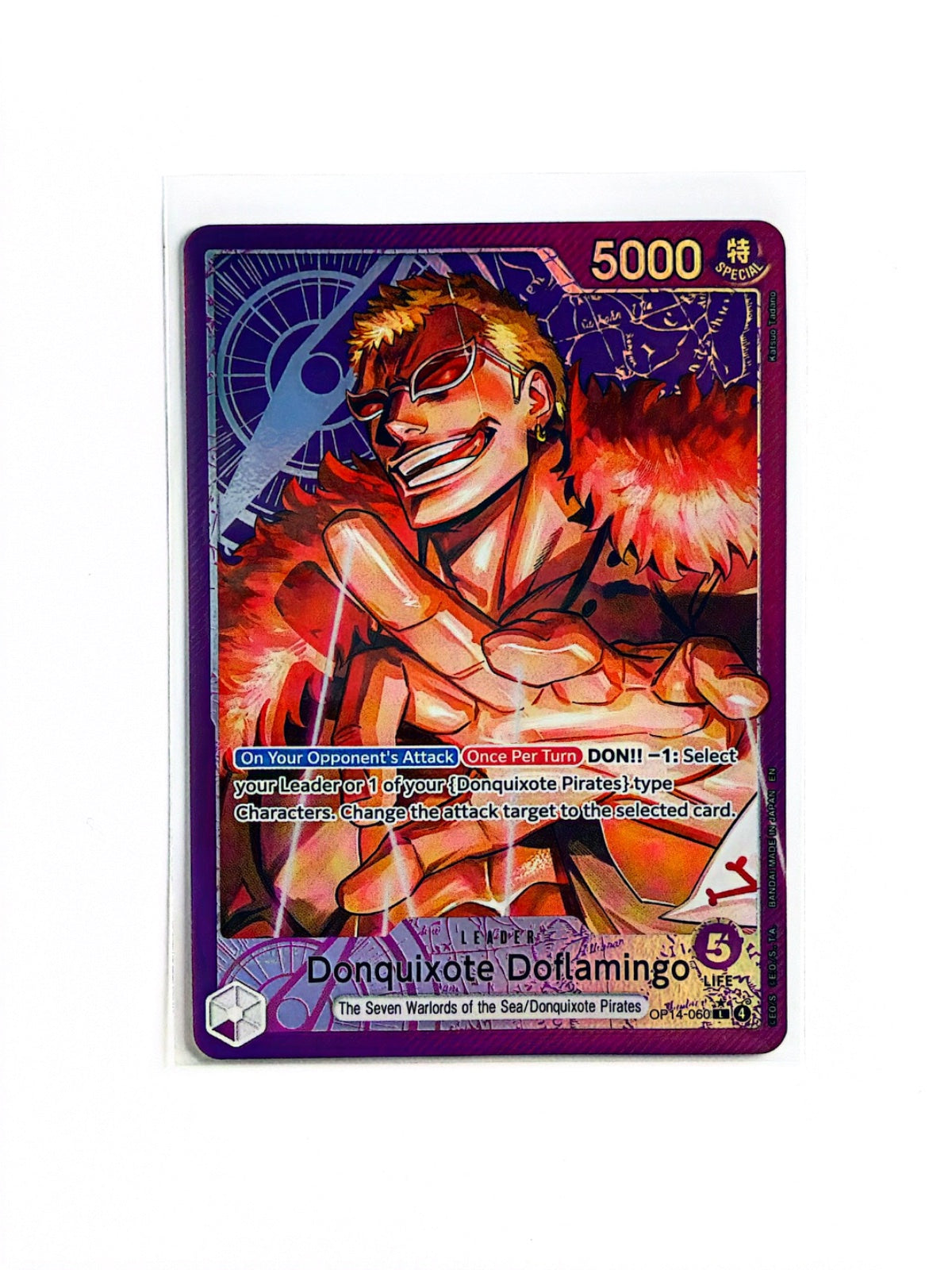 Donquixote Doflamingo (Alternate Art) OP14-060 (The Azure Sea's Seven)