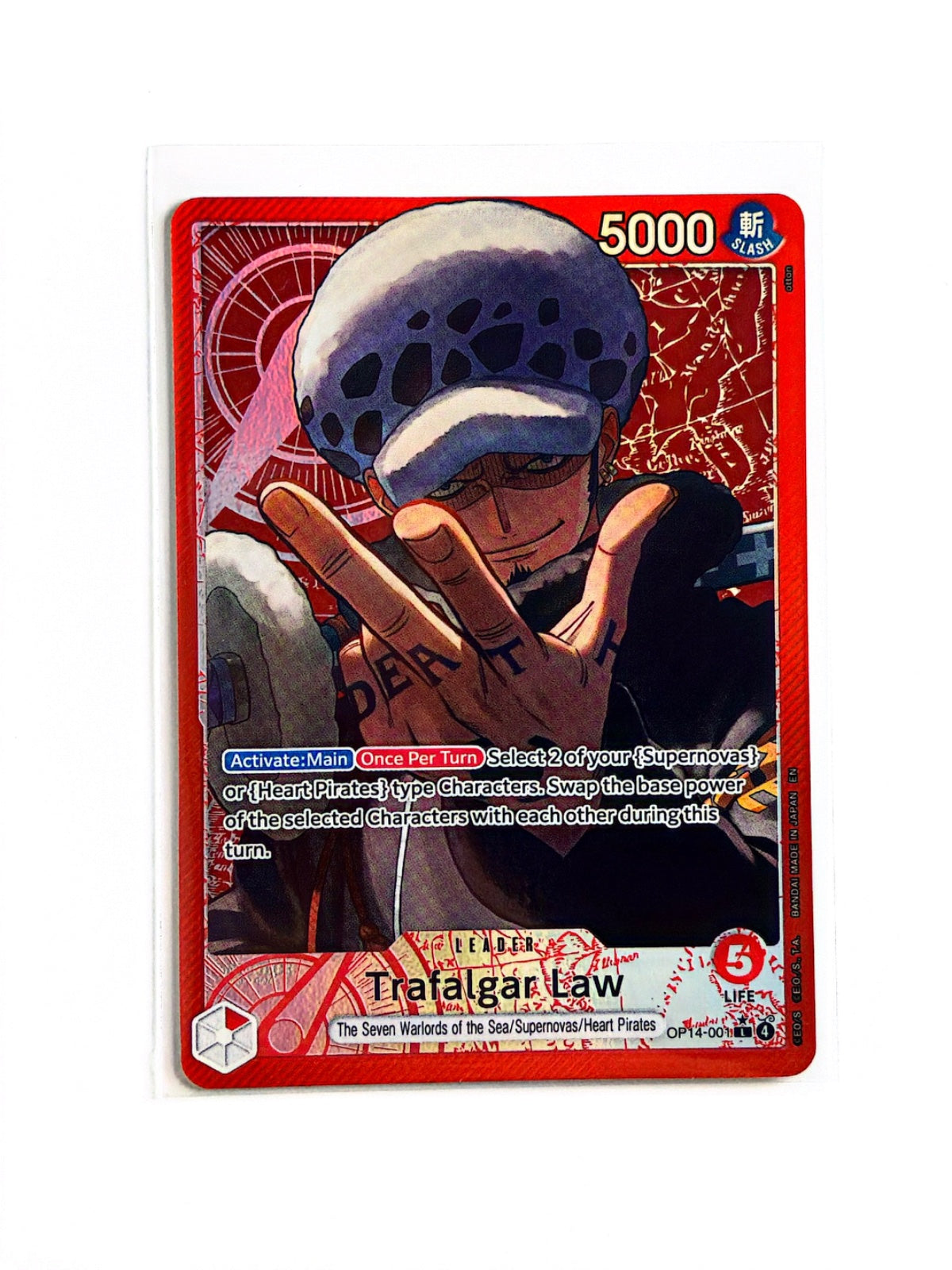 Trafalgar Law (Alternate Art) OP14-001 (The Azure Sea's Seven)