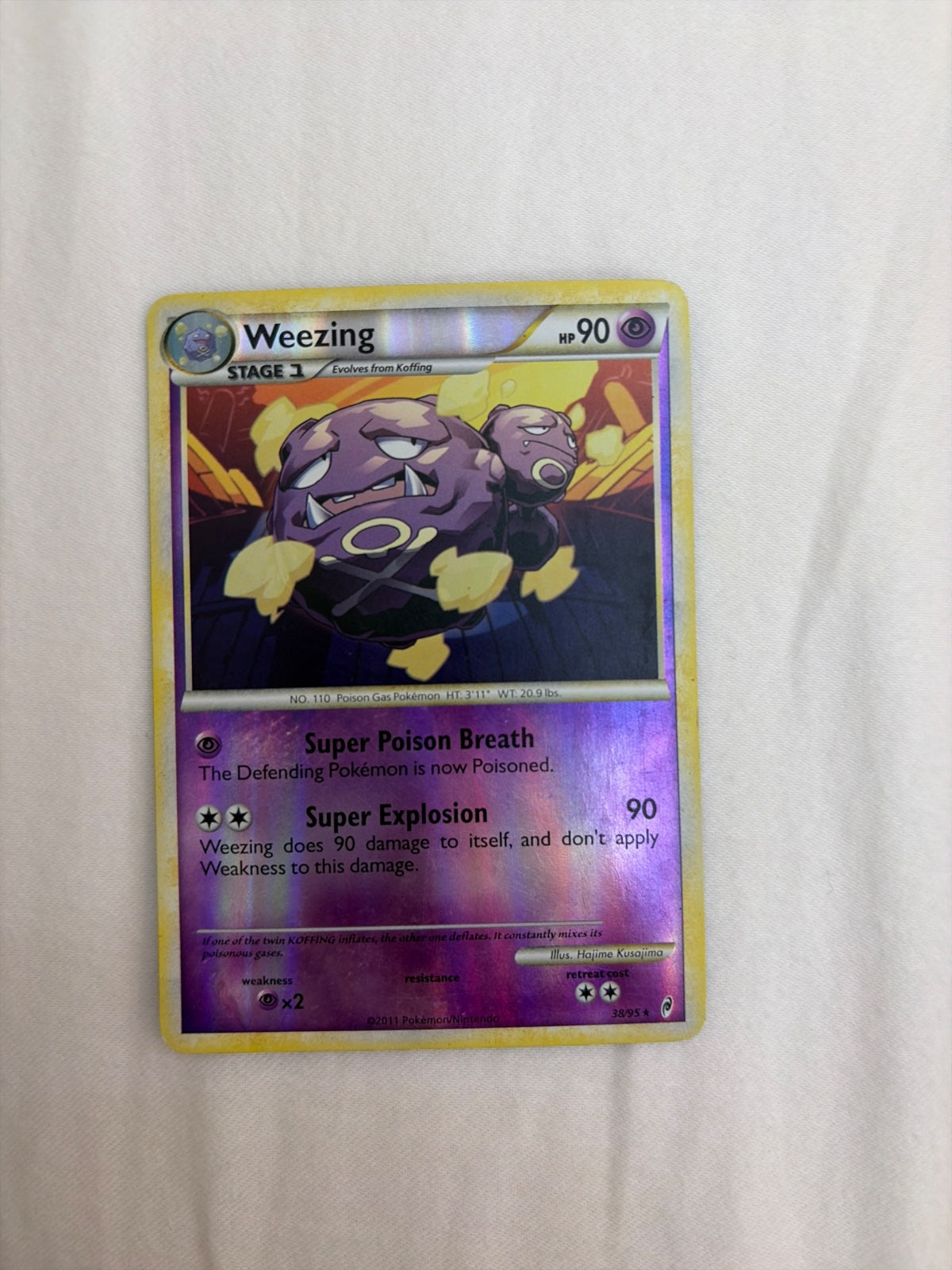 Weezing 38 · Reverse Holofoil (Call of Legends)