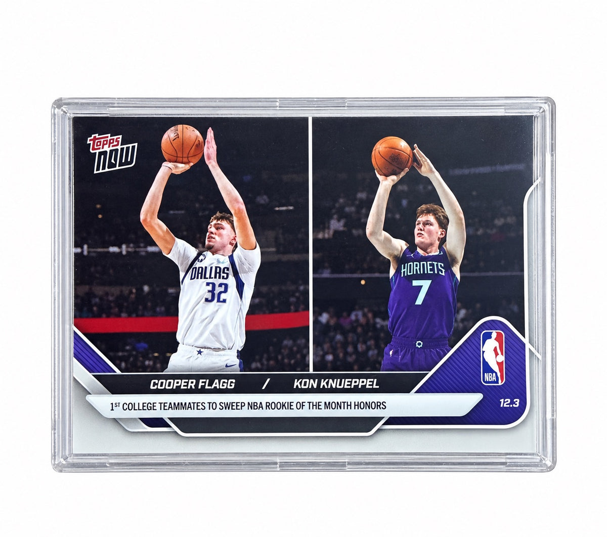 Topps NOW NBA Cooper Flagg / Kon Knueppel #73 RC