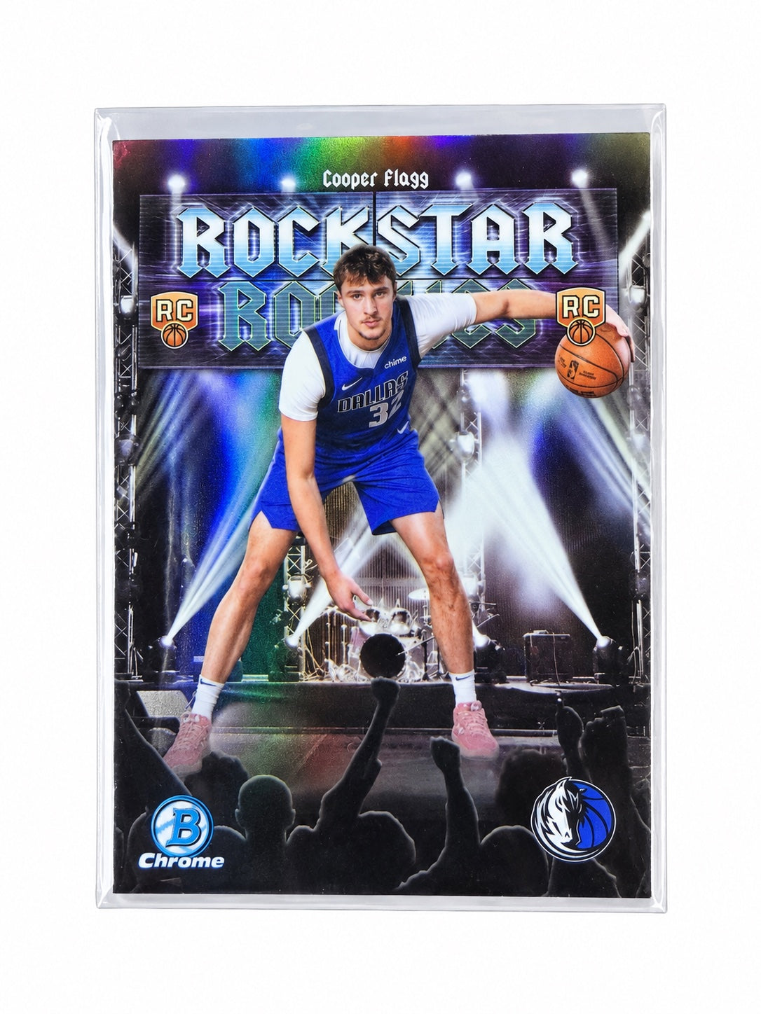 Cooper Flagg 2025 Bowman Chrome Rockstar Rookies Refractor